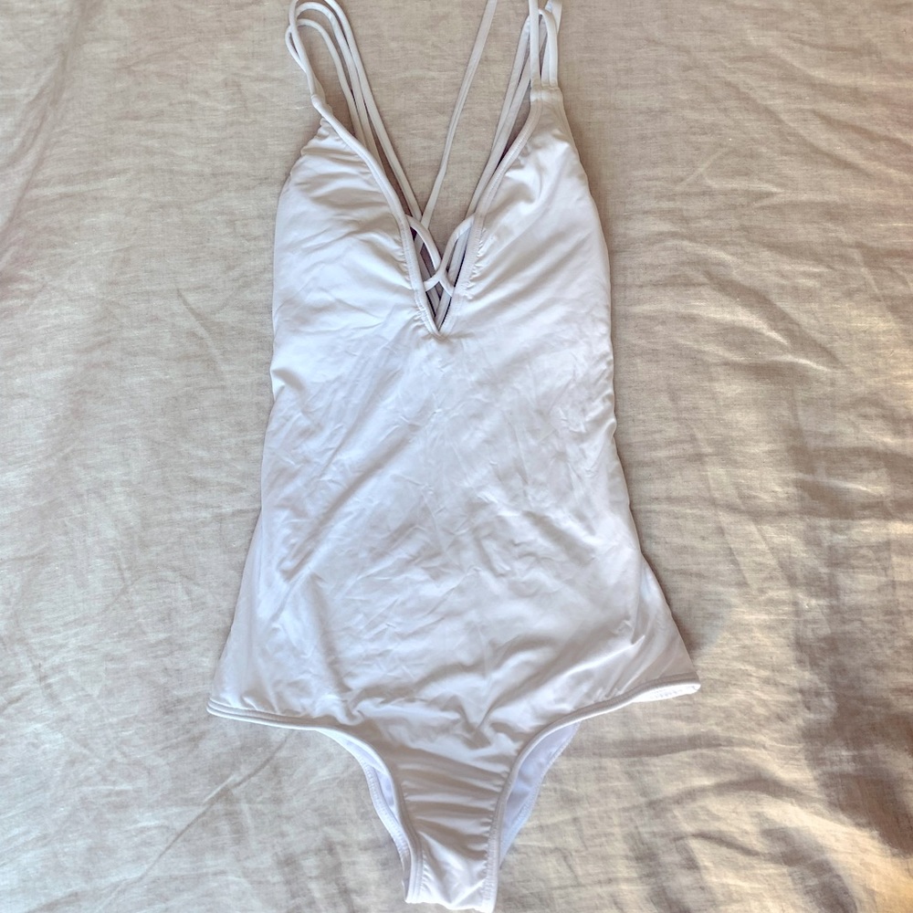 O’Neil cross back one piece swimsuit